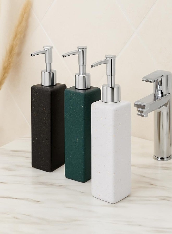 Whizzo® Space Design Durable Handwash Bottle for Wash Basin | Soap Dispenser for Kitchen | Shampoo Dispenser for Bathroom | Handwash Soap Dispenser Pump | Bathroom Accessories (420ML, Green, 087) - Image 3